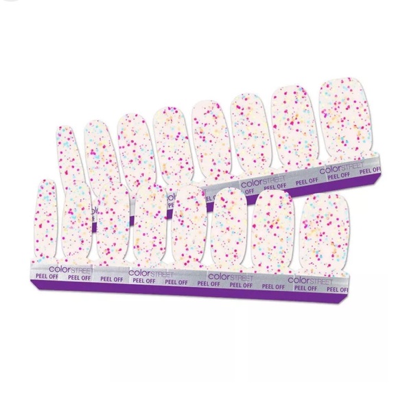 *Retired* Color Street: Botanical Burst | Pink Blue Glitter Clear Overlay Spring - Picture 14 of 14